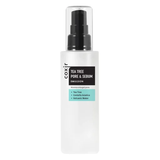 Coxir - Tea Tree Pore & Sebum Emulsion - Seboregulująca Emulsja do Twarzy z Zieloną Herbatą - 100ml