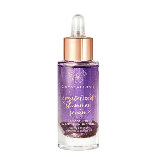 Crystallove - Amethyst Shimmer Serum – Serum do Twarzy z Ametystem i Bakuchiolem - 30ml - OUTLET
