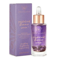 Crystallove - Amethyst Shimmer Serum – Serum do Twarzy z Ametystem i Bakuchiolem - 30ml - OUTLET