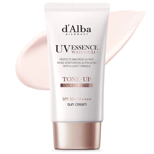 d'Alba - Waterfull Tone-Up Sun Cream SPF50+ PA++++ - Tonujący Krem do Twarzy z Filtrem - 50ml