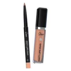 Elever Cosmetics - Matt Lips Duo - Pomadka i Konturówka do Ust - Nude