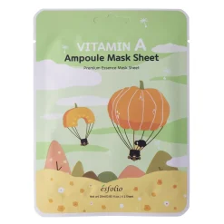 Esfolio - Vitamin A Ampoule Mask Sheet - Odświeżająca Maska w Płachcie z Ekstraktem z Dyni - 25ml
