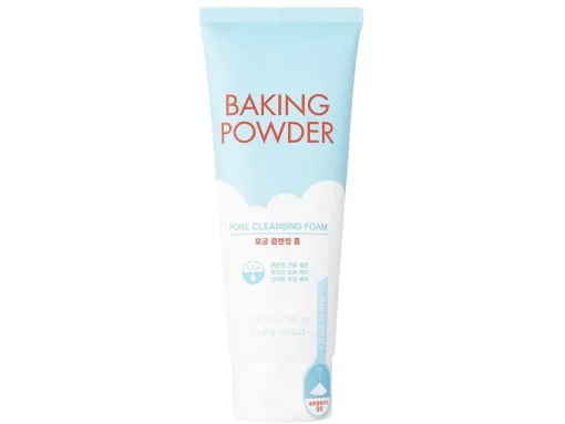 Etude House - Baking Powder Pore Cleansing Foam - Gleboko Oczyszczająca Pianka z Sodą do Twarzy o Potrójnym Działaniu - 160ml
