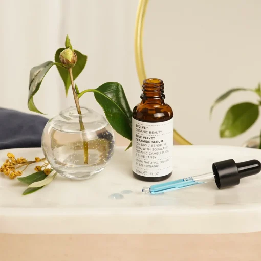 Evolve Organic Beauty - Blue Velvet Ceramide Serum - Aksamitne Serum Ceramidowe do Twarzy - 30 ml