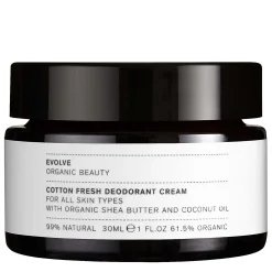 Evolve Organic Beauty -  Cotton Fresh Natural Deodorant Cream - Naturalny Dezodorant w Kremie - 30ml
