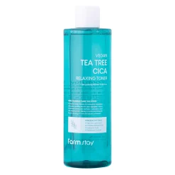 Farmstay - Vegan Tea Tree Cica Relaxing Toner - Tonik Łagodzący z Drzewem Herbacianym i Cica - 400ml