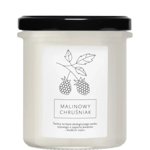 Hagi - Naturalna, Wegańska Świeca Sojowa - Malinowy Chruśniak - 230g