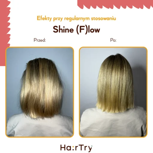 HairTry - Shine (f)low - Emolientowa Odżywka do Włosów Niskoporowatych - 250ml