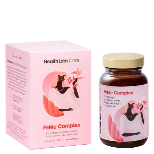 Health Labs Care - FeMe Complex Kapsułki z Żelazem z Laktoferyną - 60szt/48g