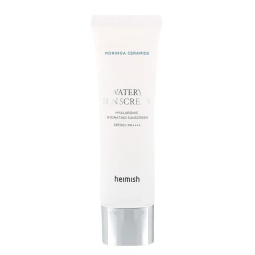Heimish - Moringa Ceramide Hyaluronic Acid Hydrating Watery Sunscreen SPF 50+ PA++++ - Ceramidowy Krem z Filtrem - 50ml