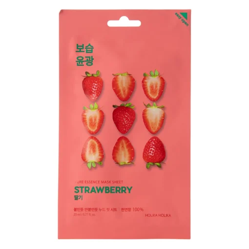 Holika Holika - Pure Essence Mask Sheet - Strawberry - Maska w Płachcie z Ekstraktem z Truskawki - 23ml