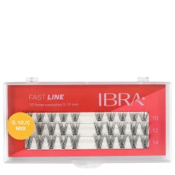 Ibra Makeup - Kępki Rzęs Fast Line C 0,10 - MIX