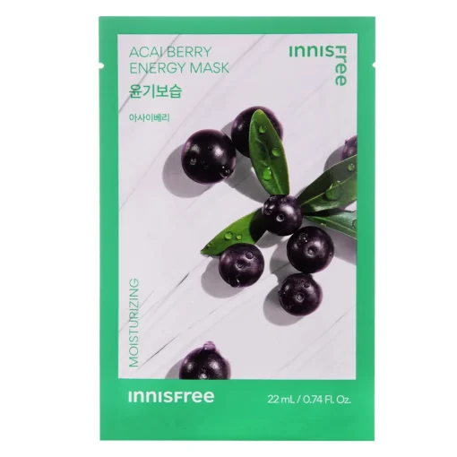 Innisfree - Squeeze Energy Mask - Acai Berry - Moisturizing - Nawilżająca Maska w Płachcie - 22ml