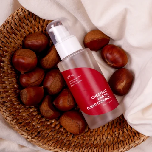 Isntree - Chestnut AHA 8% Clear Essence - Esencja do Twarzy z Kwasem Mlekowym i Glikolowym - 100ml