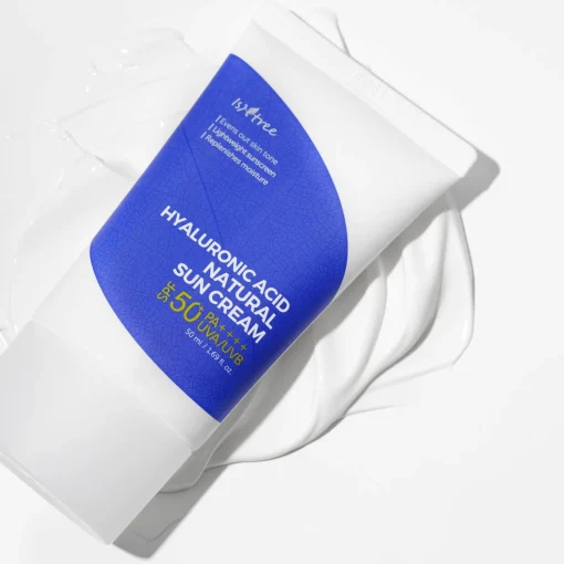 Isntree - Hyaluronic Acid Natural Sun Cream SPF50+/PA++++ - Krem z Filtrem Mineralnym - 50ml