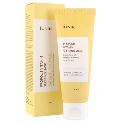 iUNIK - Propolis Vitamin Sleeping Mask - Nocna Maska Nawilżająca z Propolisem - 60ml