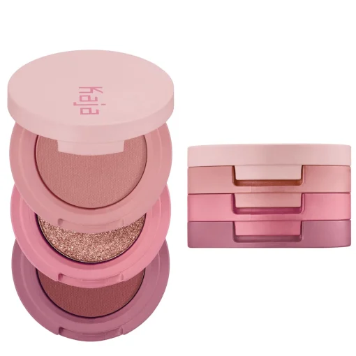 Kaja Beauty - Beauty Bento Eyeshadow Trio - Zestaw Cieni do Powiek - 07 Glowing Guava - 3x0,9g