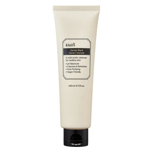 Klairs - Gentle Black Facial Cleanser - Pianka do Oczyszczania Twarzy - 140ml