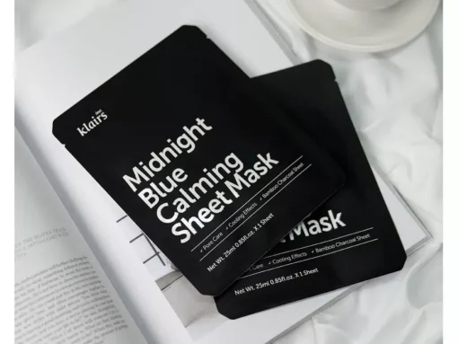 Klairs - Midnight Blue Calming Sheet Mask - Kojąca Maska w Płachcie - 25ml