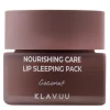 Klavuu - Nourishing Care Lip Sleeping Pack - Odżywcza Maseczka do Ust na Noc - Coconut - 20g