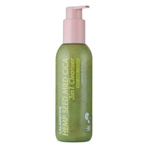 LalaRecipe  - Hempseed Mild Cica 3in1  Cleanser - Wygładzająca Pianka do Oczyszczania Twarzy - 200ml