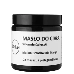 La-Le - Masło do Ciała w Formie Świeczki Malina, Brzoskwinia i Mango - 120ml
