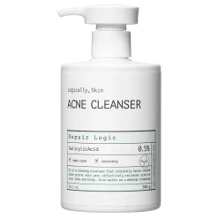 Logically, Skin - Acne Cleanser - Żel do Mycia Twarzy i Ciała z Kwasem Salicylowym - 300ml