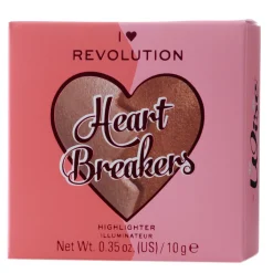 Makeup Revolution - I Heart Revolution Heartbreakers Highlighter - Rozświetlacz do Twarzy - Wise - 10g