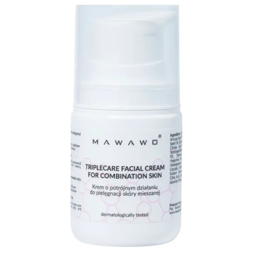 Mawawo - Krem do Skóry Mieszanej o Potrójnym Działaniu - 50ml