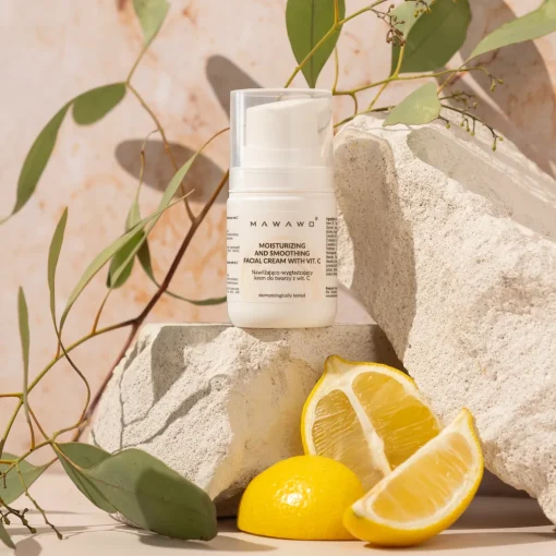 Mawawo - Moisturizing and Smoothing Facial Cream With Vit. C - Nawilżająco-Wygładzający Krem - 50ml