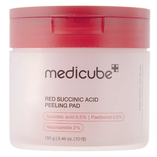 Medicube - Red Succinic Acid Peeling Pad - Złuszczające Płatki do Twarzy - 70szt/155g