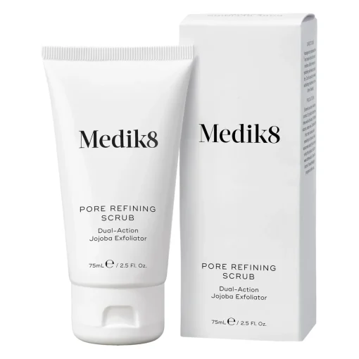 Medik8 - Pore Refining Scrub - Dual-Action Jojoba Exfoliator - Oczyszczający Peeling do Twarzy - 75ml