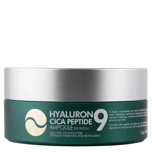 Medi-Peel - Hyaluron Cica Peptide Ampoule Eye Patch - Kojące Płatki pod Oczy z Peptydami - 60 szt