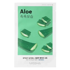Missha - Airy Fit Sheet Mask - Aloe - Nawilżająco Uelastyczniająca Maska w Płachcie - 19g