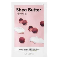 Missha - Airy Fit Sheet Mask - Shea Butter - Nawilżająco-Odżywcza Maska w Płachcie - 19g