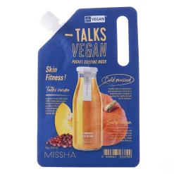 Missha - Talks Vegan Squeeze Pocket Sleeping Mask - Skin Fitness - Nocna Maska Złuszczająca do Twarzy - 10g