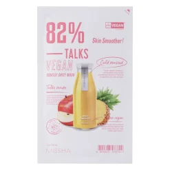 Missha - Talks Vegan Squeeze Sheet Mask - Skin Smoother - Odżywcza Maska w Płachcie - 27g