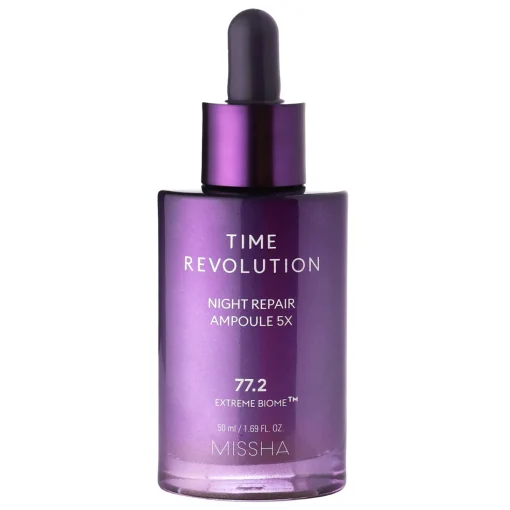 Missha - Time Revolution Night Repair Ampoule 5x - Ujędrniające Serum ze Sfermentowanym Lizatem Bifida - 50ml