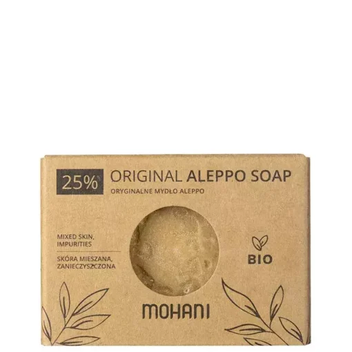 Mohani - Bio - Original Aleppo Soap 25% - Oryginalne Mydło Aleppo - Oliwkowo-Laurowe - 185g