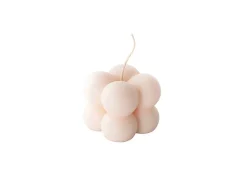 Mohani - Świeca Bubble z Wosku Rzepakowego - Różowa - Mała - 35g