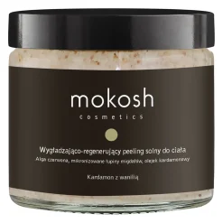 Mokosh - Wygładzająco - Regenerujący Peeling Solny - Kardamon z wanilią - 300g