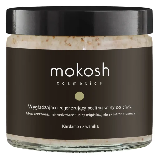Mokosh - Wygładzająco - Regenerujący Peeling Solny - Kardamon z wanilią - 300g