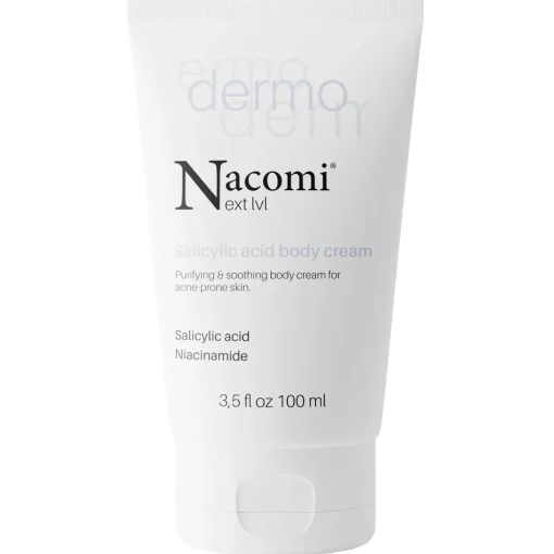 Nacomi - Dermo - Oczyszczająco - Łagodzący Krem do Ciała z Kwasem Salicylowym i Niacynamidem - 100ml