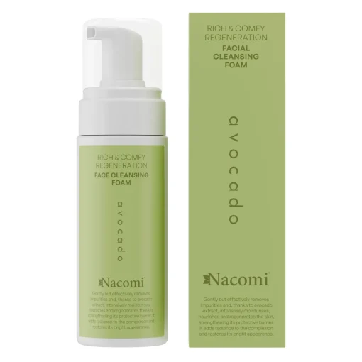 Nacomi - Rich & Comfy Regeneration - Pianka Oczyszczająca do Twarzy - Avocado - 150ml