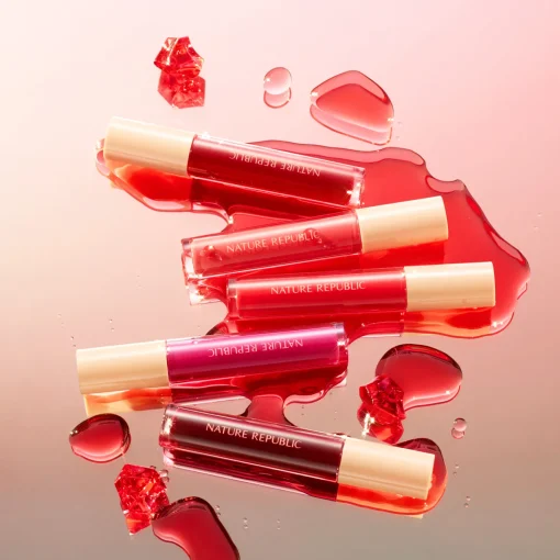 Nature Republic - By Flower Water Gel Tint - Wodny Tint do Ust - 04 Lovey Pink - 5g