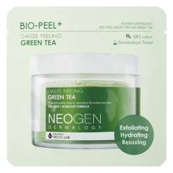 Neogen - Bio-Peel Gauze Peeling Green Tea - Złuszczające Płatki z Ekstraktem z Zieloną Herbatą - 76ml (8szt.)
