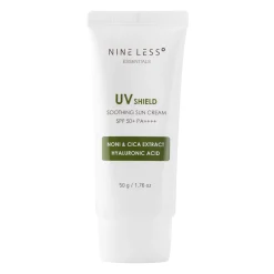 Nine Less - Essentials UV Shield Soothing Sun Cream SPF 50+/PA++++ - Nawilżający Krem z Filtrem - 50g