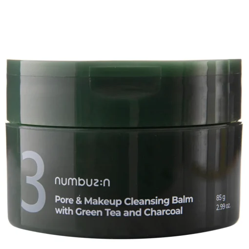 Numbuzin - Pore&Makeup Cleansing Balm With Green Tea And Charcoal - Balsam do Oczyszczania Twarzy - 85g