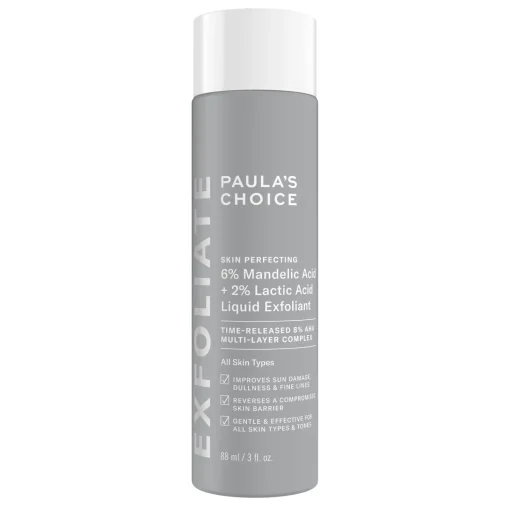 Paula's Choice - 6% Mandelic Acid + 2% Lactic Acid Liquid Exfoliant - Płyn Złuszczający do Twarzy - 88ml