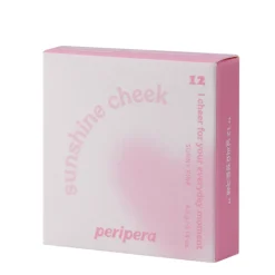 Peripera - Pure Blushed Sunshine Cheek - Róż do Policzków - 12 Sunny Pink - 4,2g